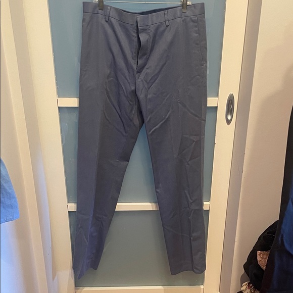 Banana Republic Blue Pants Trousers, Non Iron Tailored Slim Fit, 36 x 34, EUC - Picture 1 of 14
